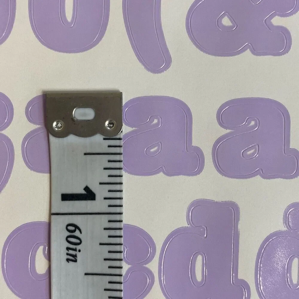 VTG Making Memories Stickers Letters Numbers Symbols 8 Sheets Pastel Lavender